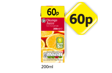 Orange Juice - Now Only 60p at Londis
