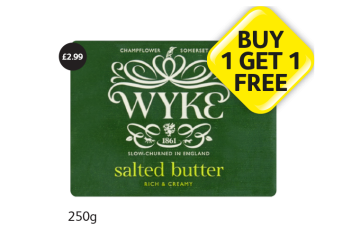 Wyke Salted Butter - Buy 1 Get 1 FREE at Londis