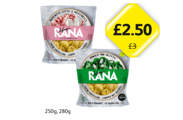 Rana Tortelloni Prosciutto Cotto & Mozzarella, Spinach & Ricotta - Now Only £2.50 at Londis
