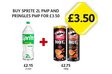 Sprite, Pringles Hot Sweet Chilli, Fried Chicken - Buy Sprite And Pringles for £3.50 at Londis