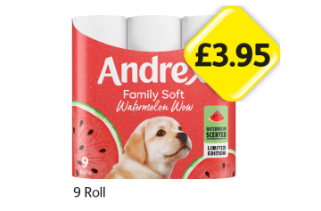 Andrex Family Soft Watermelon - Now Only £3.95 at Londis