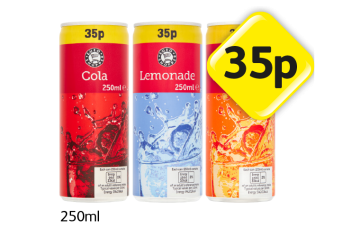 Cola, Lemonade, Orangeade - Now Only 35p at Londis