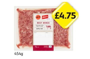 Jack's Beef Mince - Now Only £2.99 at Londis