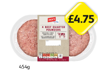 Jack's Beef Quarter Pounders - Now Only £4.75 at Londis