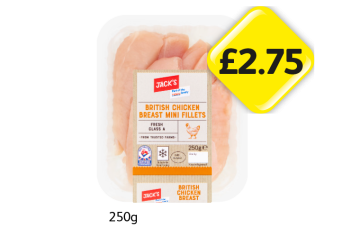 Jack's British Chicken Breast Mini Fillets - Now Only £2.75 at Londis