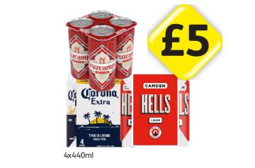Cruzcampo, Corona Extra, Camden Hells - Now Only £5 at Londis