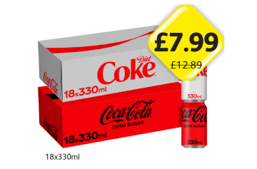 Diet Coke, Coca Cola Zero Sugar - Now Only £7.99 at Londis