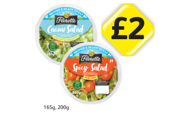 Florette Ceasar Salad, Spicy Salad - Now Only £2 at Londis