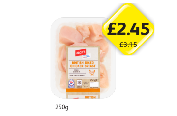 Jack's British Diced Chicken Breast - Now Only £2.45 at Londis