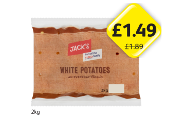Jack's White Potatoes - Now Only £1.49 at Londis