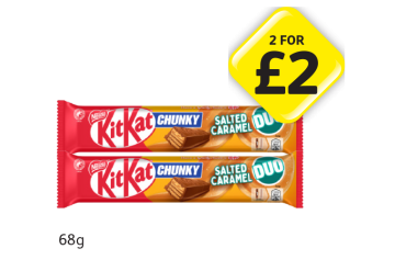 KitKat Chunky Duo Salted Caramel - Any 2 for £2 at Londis