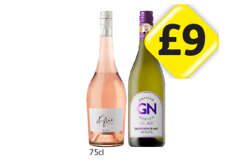 Kylie Minogue Rosé, Graham Norton Sauvignon Blanc - Now Only £9 at Londis