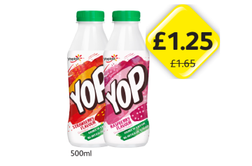 YOP Strawberry, Raspberry - Now Only £1.25 at Londis