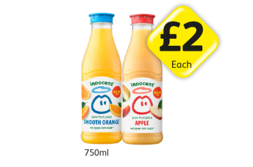 Innocent Smooth Orange, Apple - Now Only £2 at Londis
