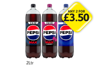 Pepsi, Max, Cherry - Any 2 for £3.50 at Londis