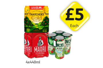 Thatchers Gold, Madri, Inch's - Now Only £5 at Londis