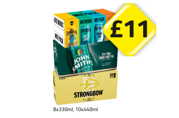 Brewdog Variety, John Smiths, Strongbow - Now Only £11 at Londis