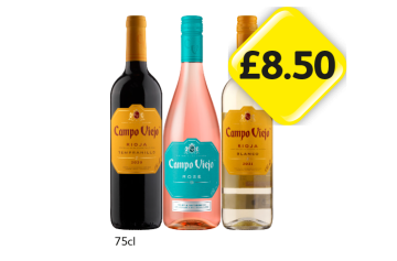 Campo Viejo Tempranillo, Rose, Blanco - Now Only £8.50 at Londis