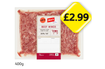 Jack's Beef Mince - Now Only £2.99 at Londis