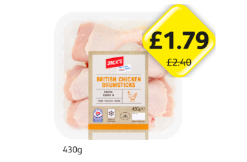Jack's British Chicken Drumsticks - Now Only £1.79 at Londis