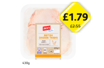 Jack's British Chicken Thighs - Now Only £1.79 at Londis