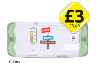 Jack's Large Eggs - Now Only £3 at Londis