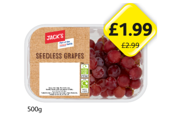 Jack's Seedless Grapes - Now Only £1.99 at Londis