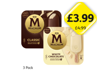 Magnum Classic, White Chocolate - Now Only £3.99 at Londis