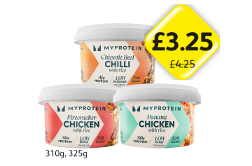 My Protein Chipotle Chilli, Firecracker Chicken, Pamang Chicken - Now Only £3.25 at Londis