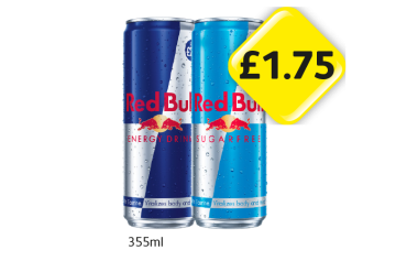 Red Bull, Sugarfree - Now Only £1.75 at Londis