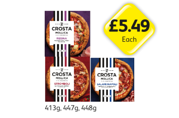 Crosta Mollica Regina, Stromboli, Salami Napoli - Now Only £5.49 at Londis
