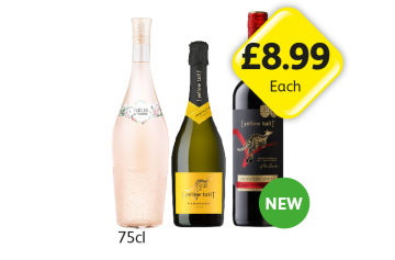 Fleurs De Prairie, Yellow Tail Prosecco, Signature Series - Now Only £8.99 at Londis