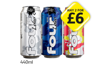 Four Loko White, Blue, Strawberry Lemonade - Any 2 for £6 at Londis