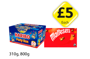 Haribo Party Box, Maltesers - Now Only £5 at Londis