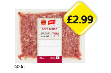 Jack's Beef Mince - Now Only £2.99 at Londis