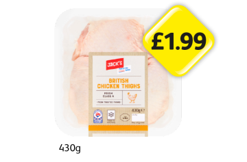 Jack's British Chicken Thighs - Now Only £1.99 at Londis