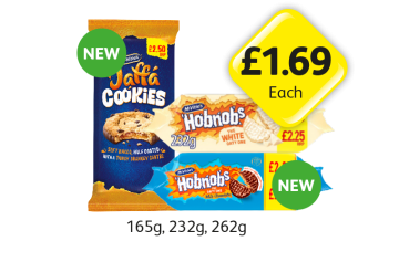 Jaffa Cookies, Hobnobs Milk Chocolate, White - Now Only £1.69 at Londis