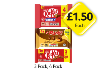 KitKat, Chunky, Rolo - Now Only £1.50 at Londis