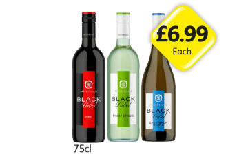McGuigan Black Label Red, Pinot Grigio, Sauvignon Blanc - Now Only £6.99 at Londis