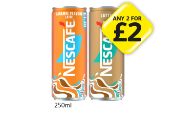 Nescafe Latte, Caramel Flavour - Any 2 for £2 at Londis
