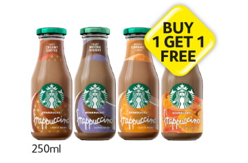 Starbucks Frappuccino, Mocha, Caramel, Pumpkin Spice - Buy 1 Get 1 FREE at Londis
