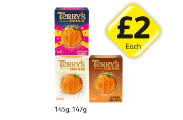 Terry's Chocolate Orange Exploding Candy, White, Toffee Crunch - Now Only £2 at Londis
