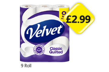 Velvet Toilet Roll - Now Only £2.99 at Londis