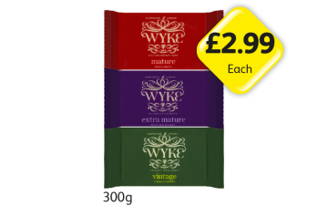 Wyke Cheddar Mature, Extra, Vintage - Now Only £2.99 at Londis