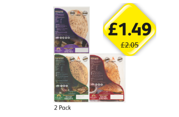 Clay Oven Naan Breads Plain, Spicy, Garlic & Coriander - Now Only £1.49 at Londis