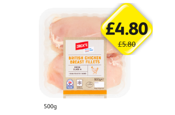 Jack's British Chicken Breast Fillets - Now Only £4.80 at Londis