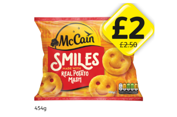 McCain Smiles - Now Only £2 at Londis