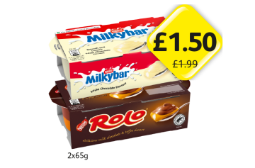 Milkybar, Rolo - Now Only £1.50 at Londis