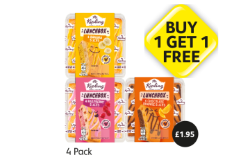 Mr Kipling Lunchbox Banana Slices, Raspberry Slices, Chocolate Orange Slices - Buy 1 Get 1 FREE at Londis