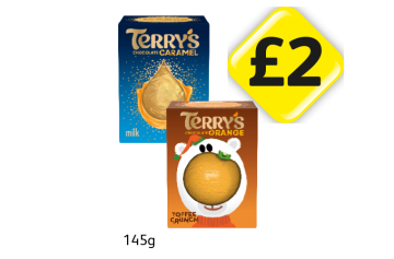 Terry's Chocolate Orange Caramel, Toffee Crunch - Now Only £2 at Londis